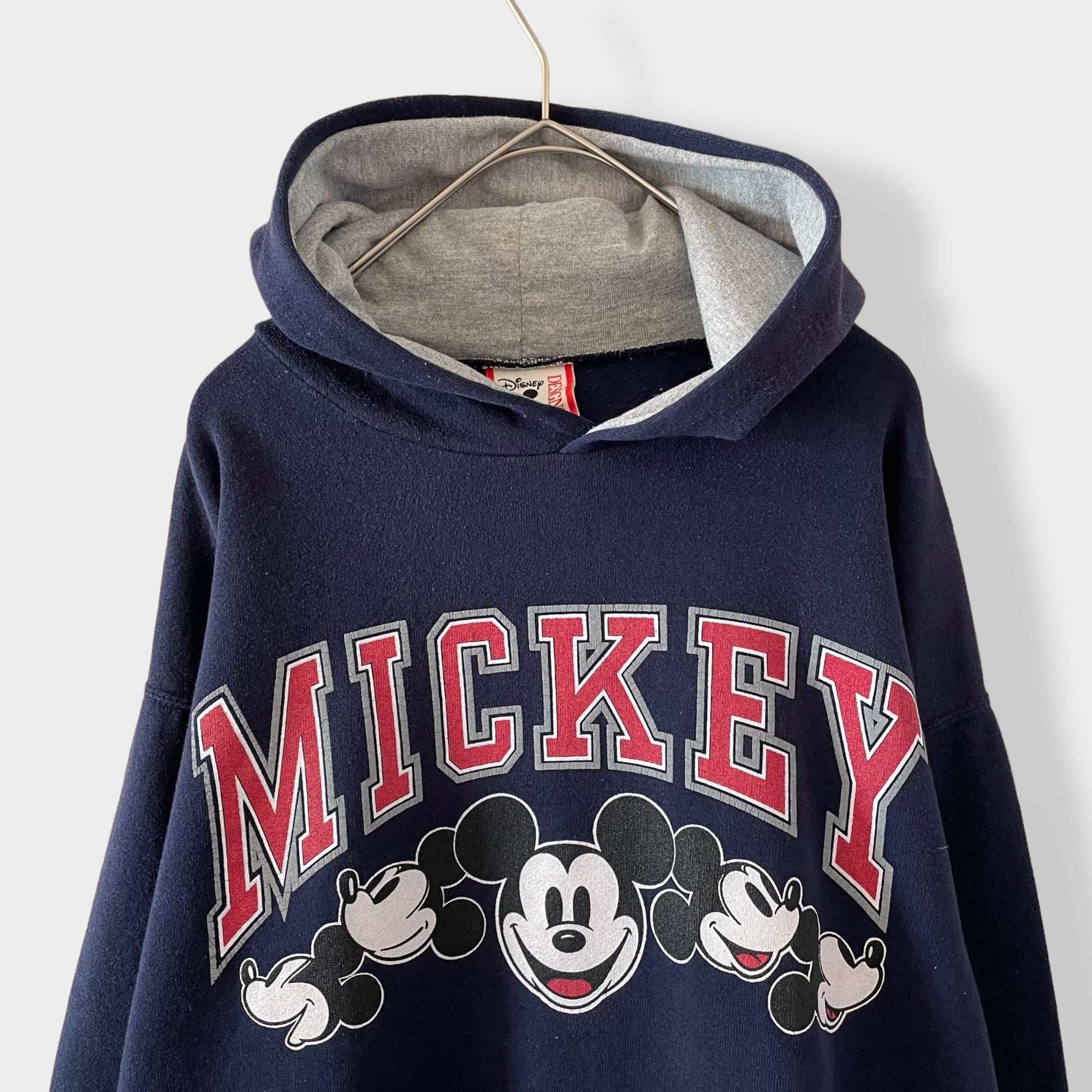 Disney】90s USA製 ミッキーマウス MICKEY アーチロゴ プリント