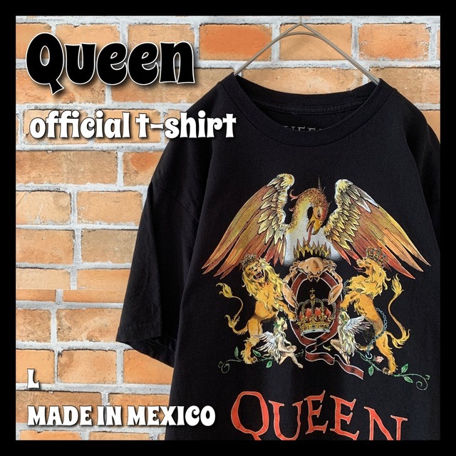 【Queen】クイーン オフィシャルバンドTシャツ ロゴ L 黒 FreddieMercury アメリカ古着