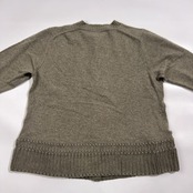 カシミヤ100% イタリア製 CIVIDINI チヴィディーニ 比翼 ニット カーディガン 48/グレージュ系 レディース