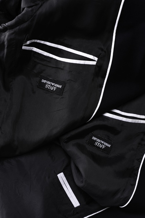 ［2000s］"EMPORIO ARMANI" Staff Uniform 1B Pure Wool Tailored Jacket