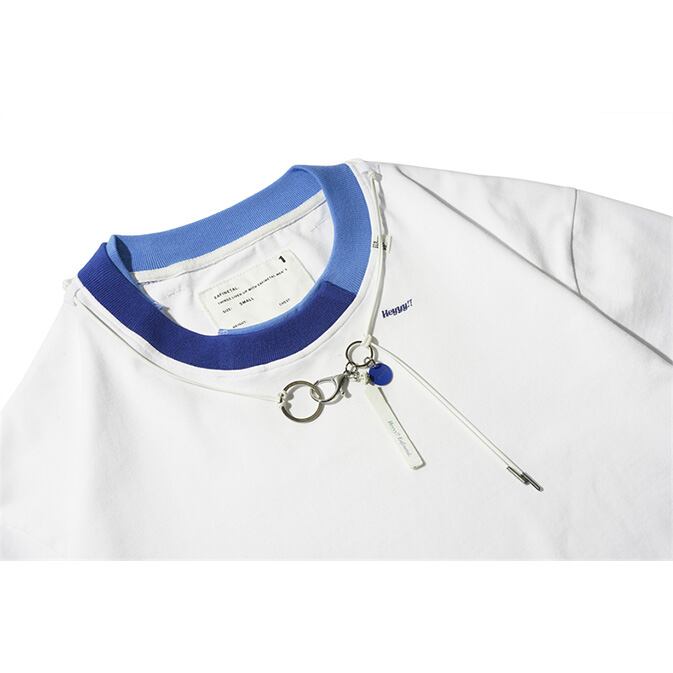 ★CONTRAST STITCH NECKLACE DESIGN T（unisex)　　　A0604