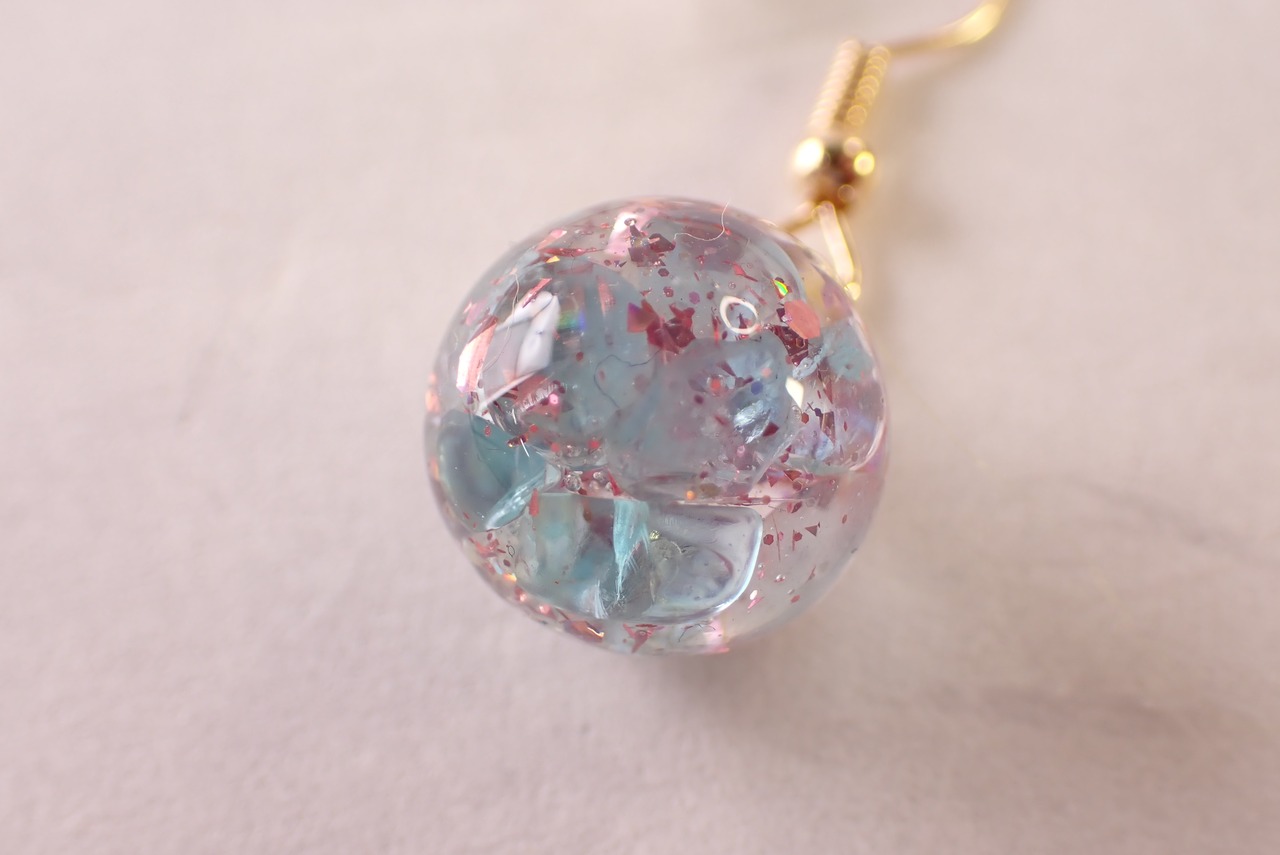 【定期便利用者様限定】アパタイトレジンピアス　 [D11‐140]