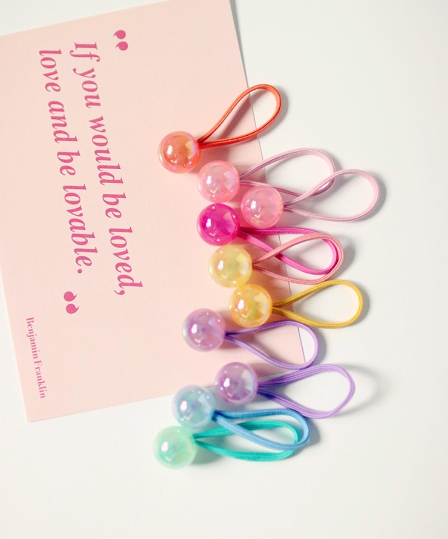 【即納】10点セットローズちびっこヘアゴム(再入荷)