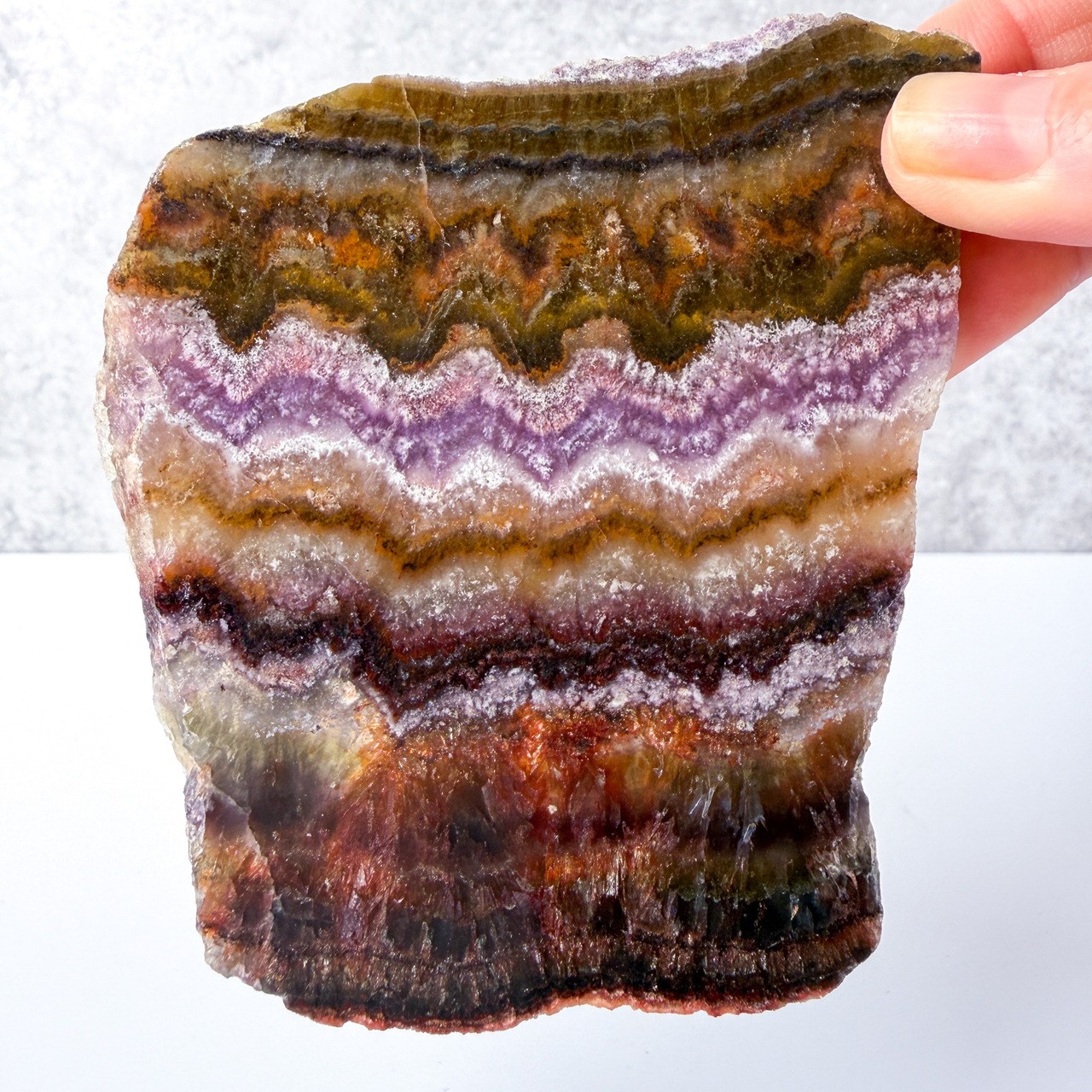 バンデッドフローライト スラブ ＊ Fluorite ＊ 天然石