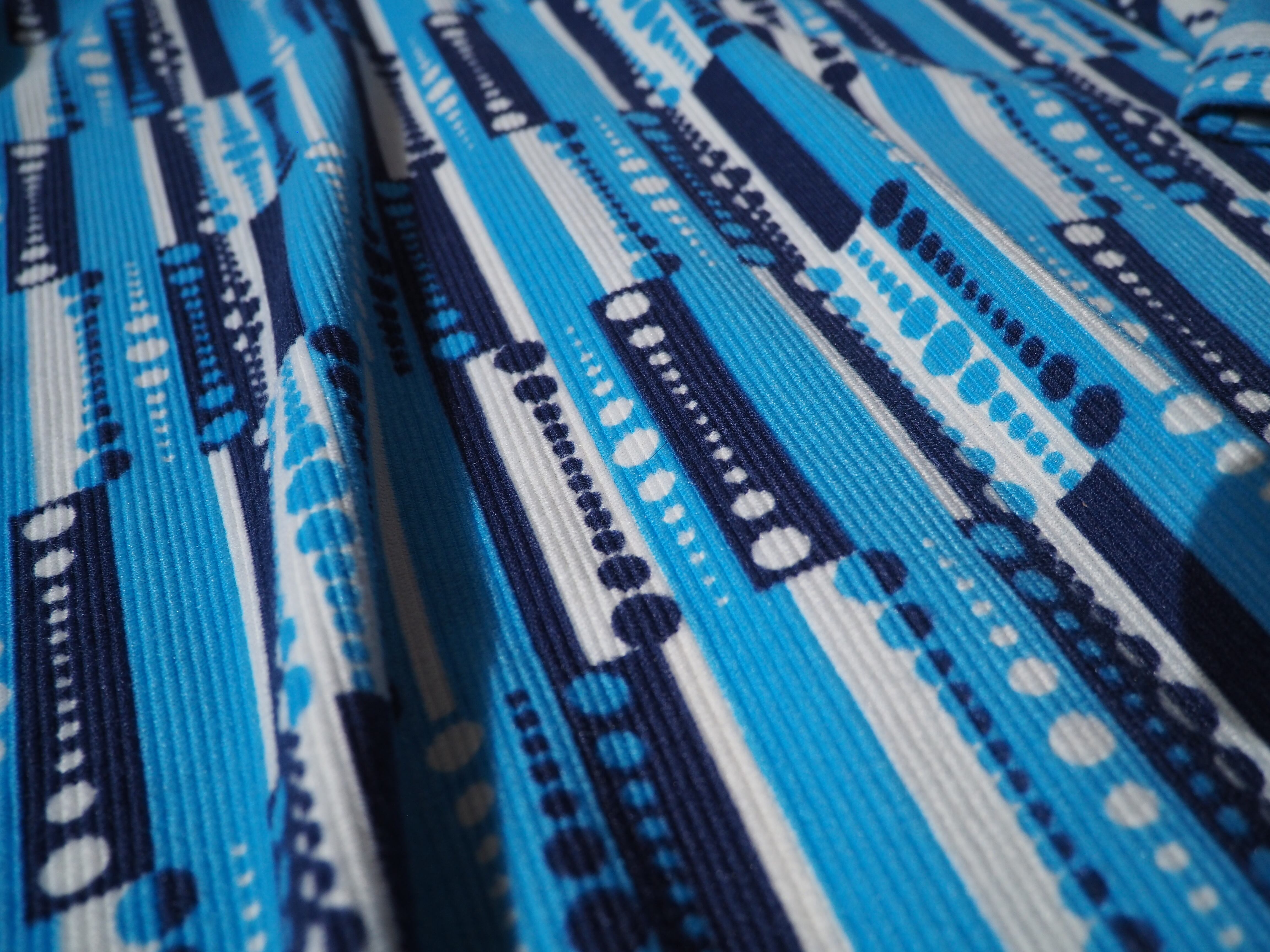 1970 - 80s cold dot line pattern vintage corduroy shirt