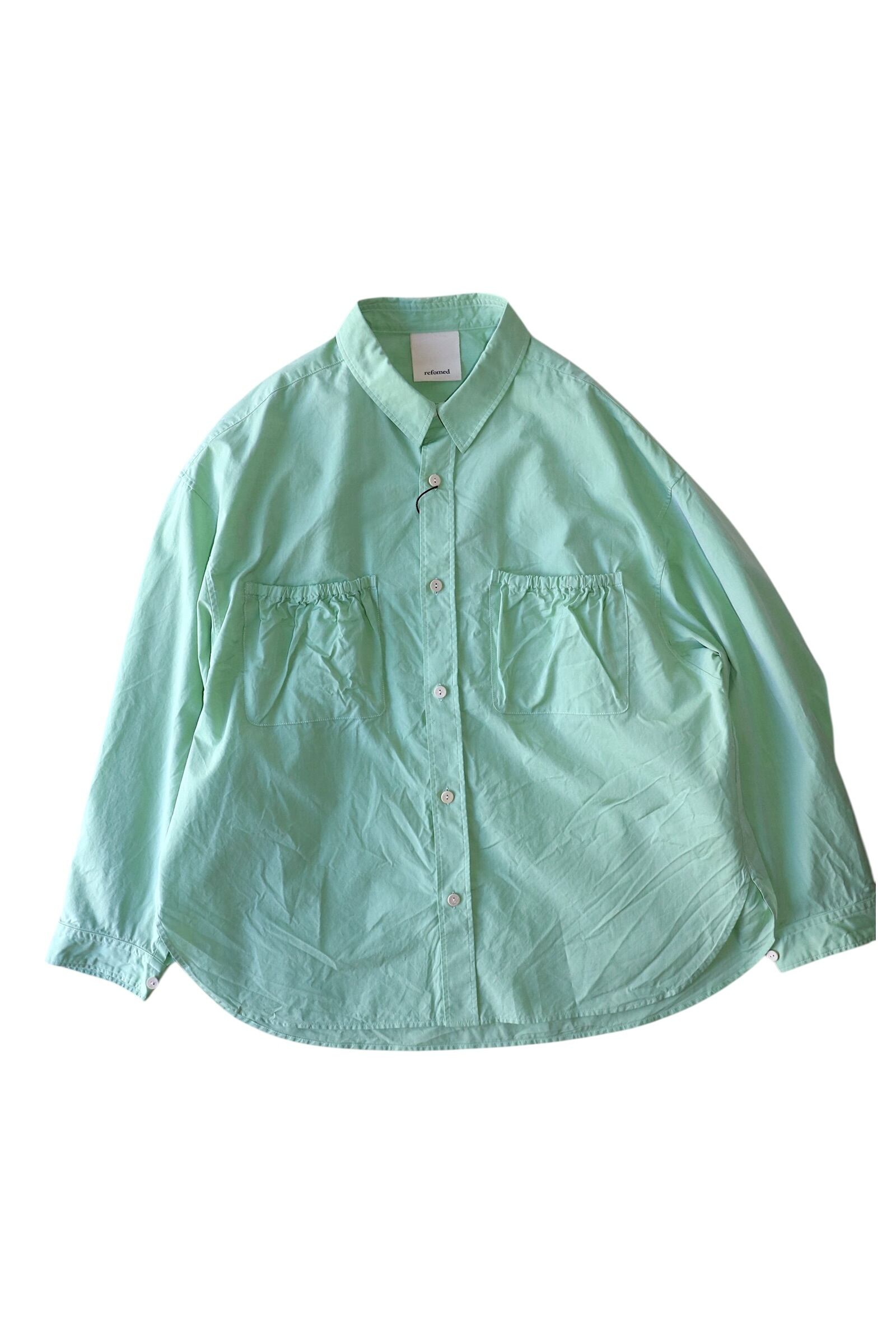 refomed -WRIST PATCH WIDE SHIRT- / RESH-029 / リフォメッド refomed -WRIST PATCH WIDE SHIRT- / RESH-029 / リフォメッド
