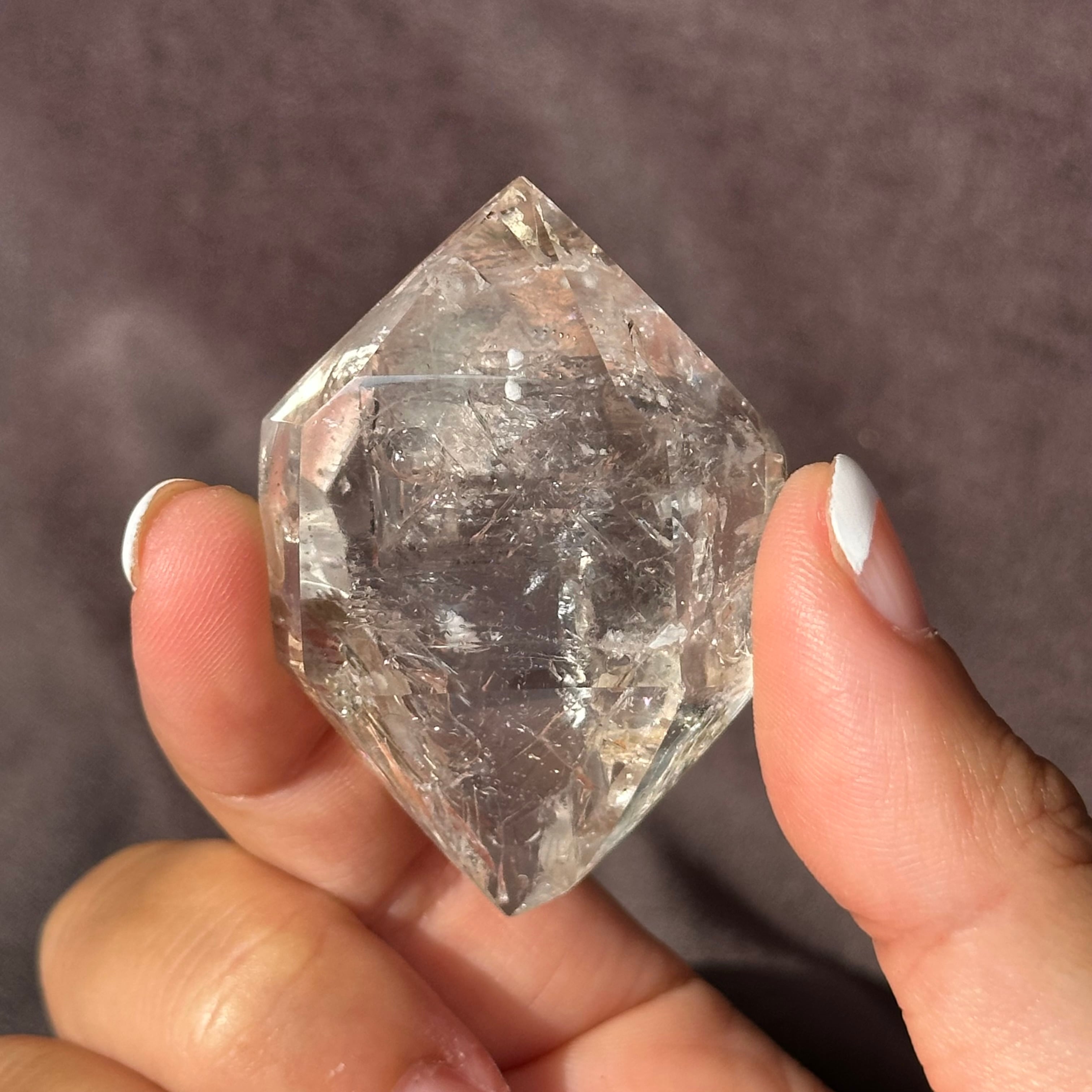 水入り 水晶】ダブル ポイント エンハイドロ クォーツ | s'harmoniser