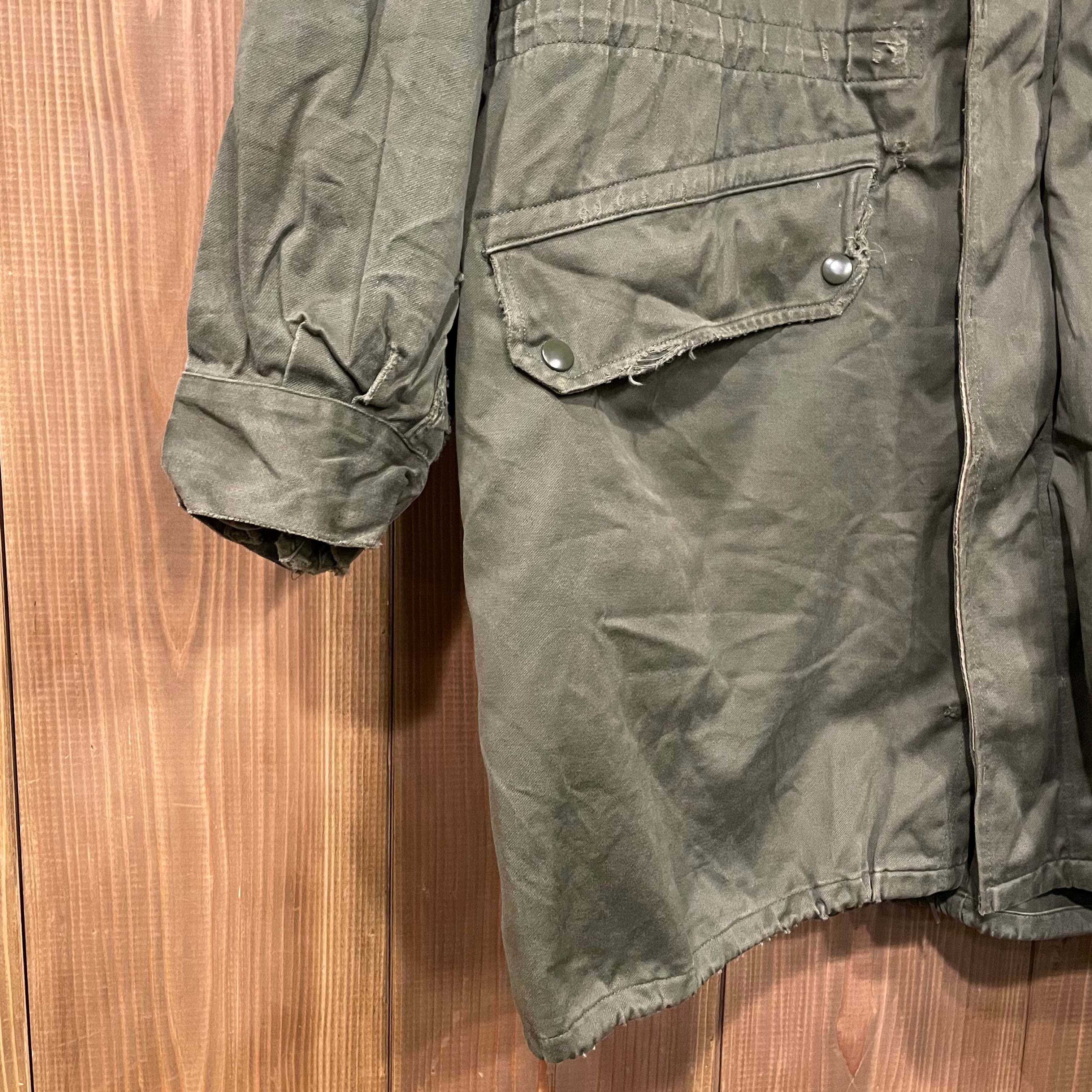 ユーロヴィンテージ！フランス軍 M64コート ライナー付き 108Cサイズ 古着 70s フランス軍 M64 「ARMEE FRANCAISE」 ミリタリー コットン