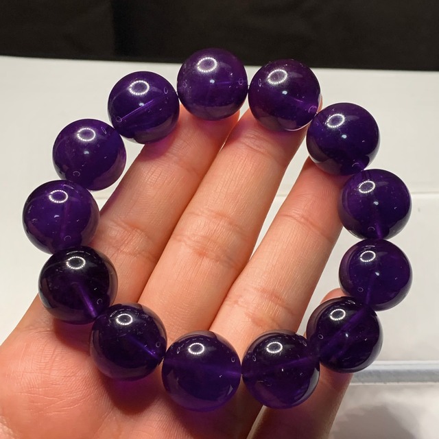2.濃厚・妖艶パープル☆高クオリティ！ アメジスト ブレスレット