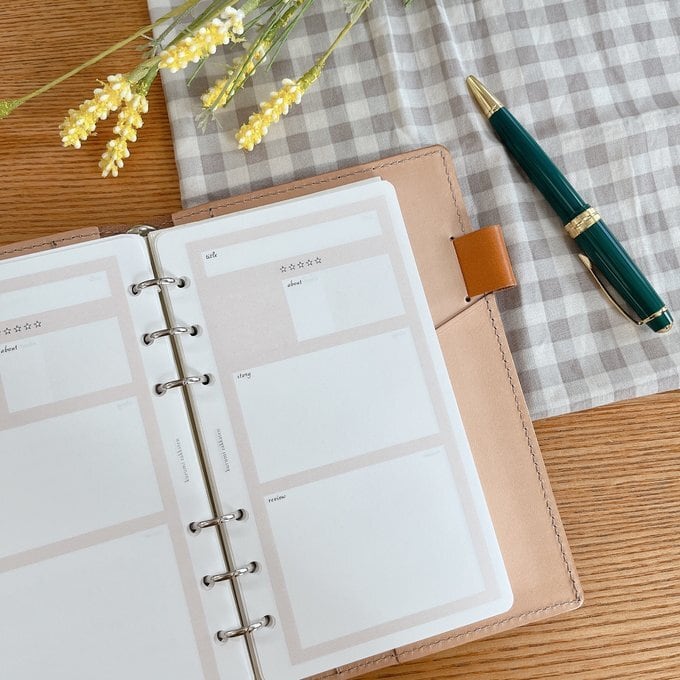 バイブルサイズ/レビューリフィル(1ページ1つタイプ)