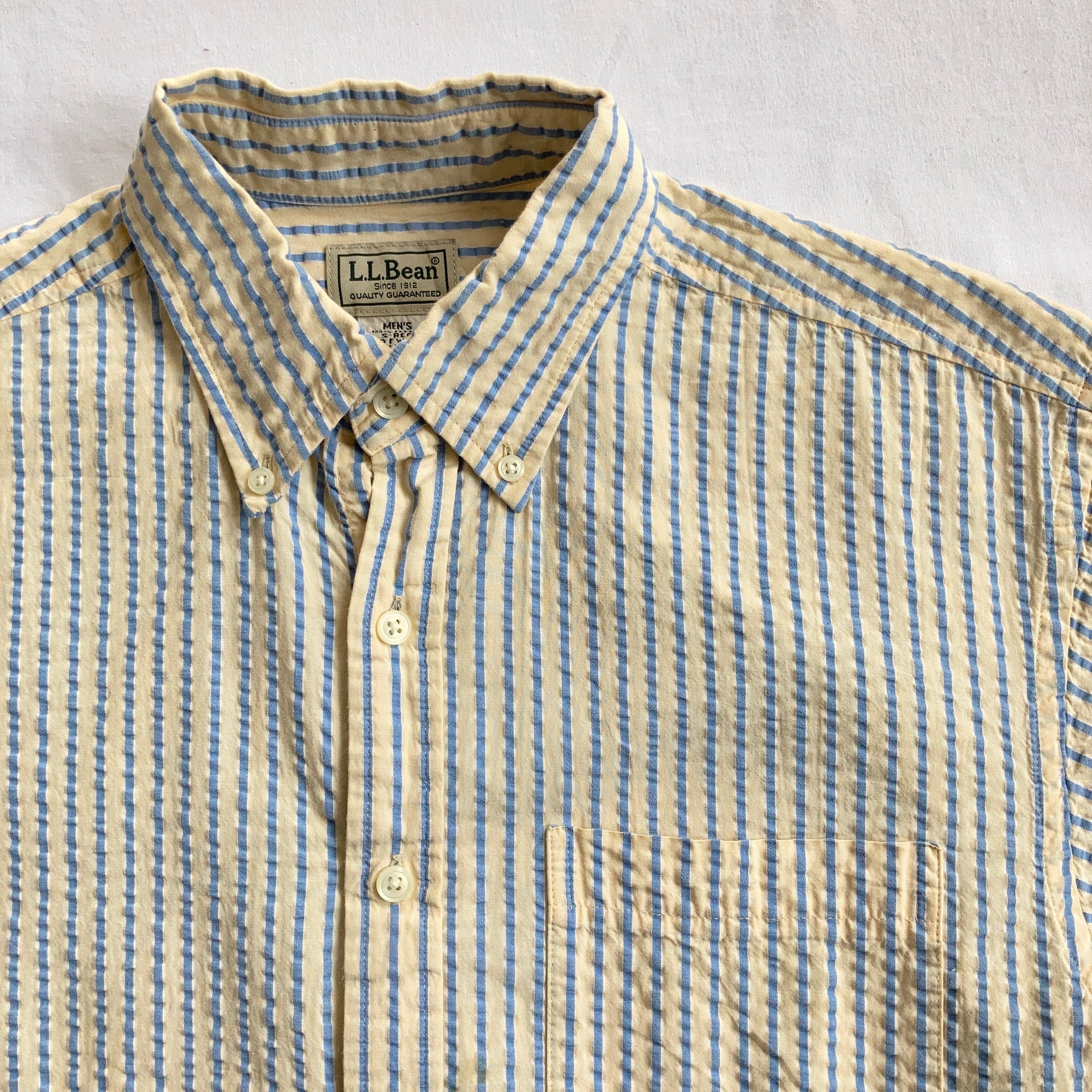 L.L.Bean シアサッカーストライプシャツ SIZE S-REG【0601A24