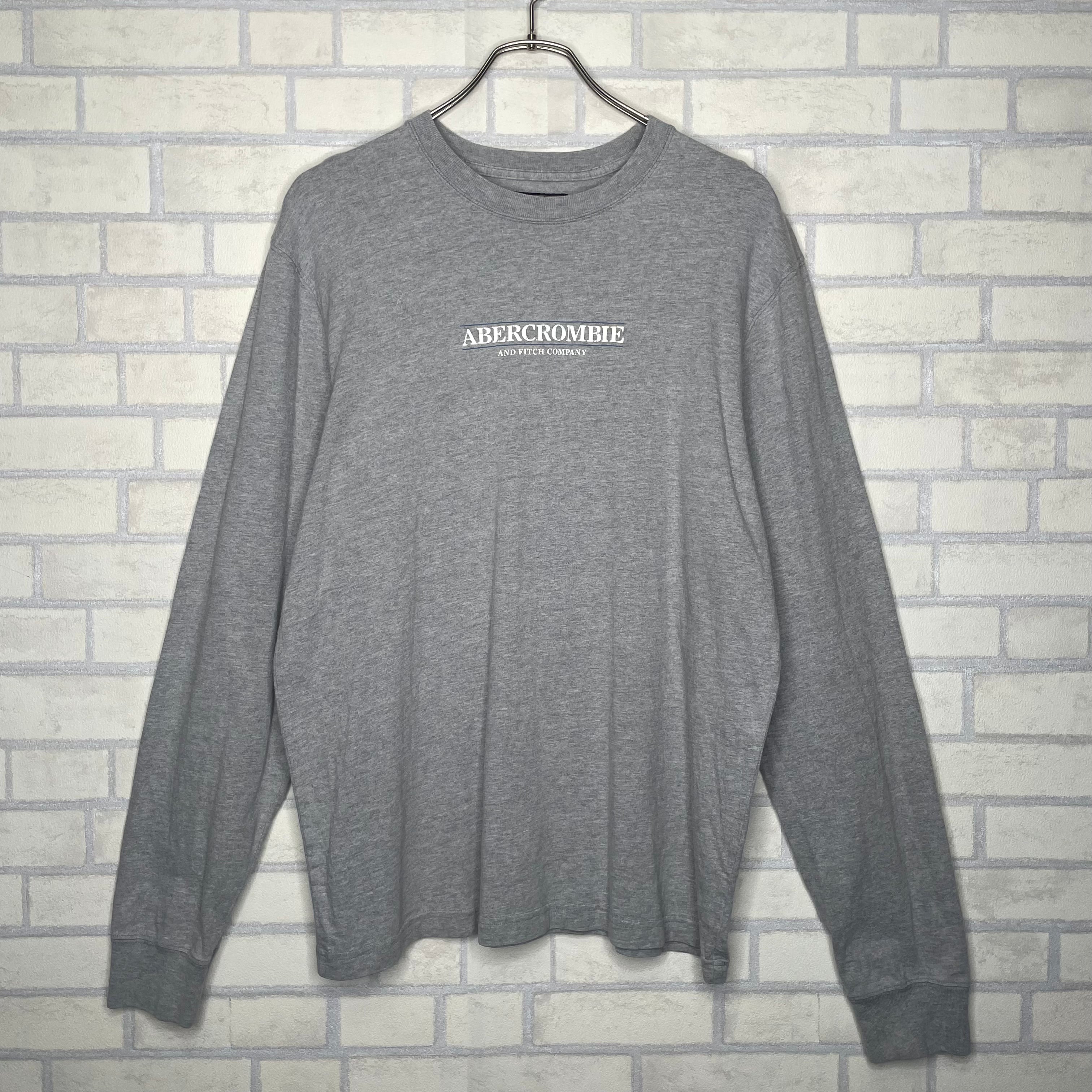 Abercrombie & Fitch 長袖Tシャツ M コットン100% 厚手 グレー MADE IN ...