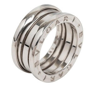 ブルガリ B-zero1 ビーゼロワン リング 指輪 #50 K18WG ホワイトゴールド レディース BVLGARI 【中古】