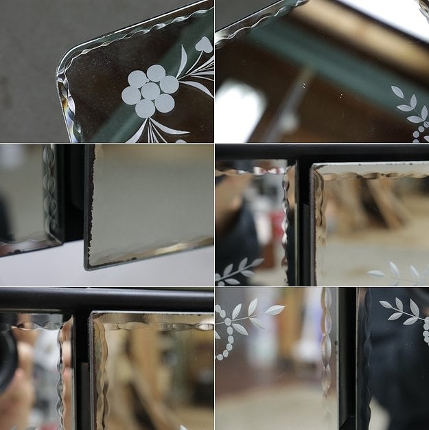 LAURA ASHLEY ローラアシュレイ ミラー 鏡面 コンソール ドレッサー