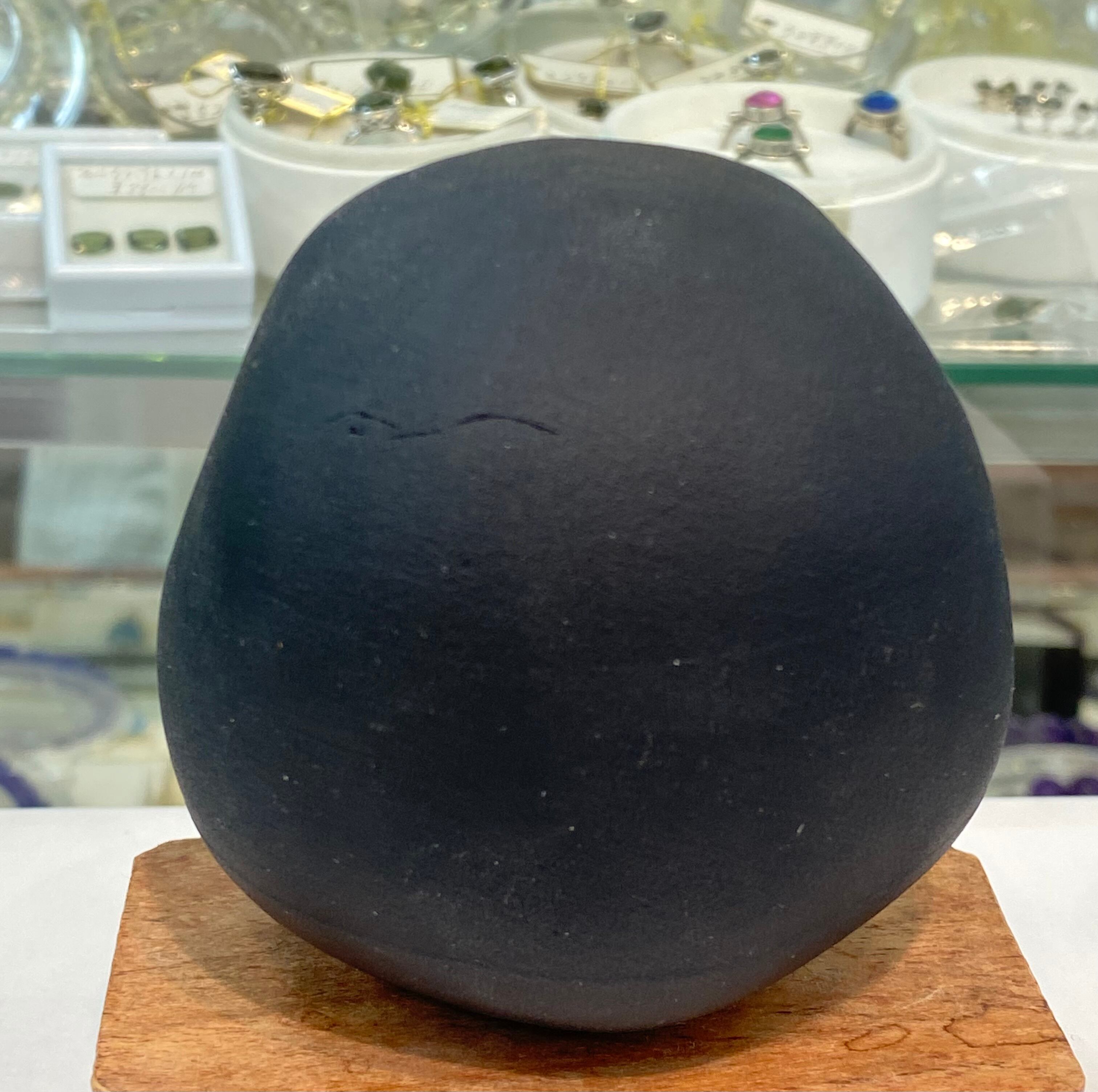 オブシディアン達磨 黒曜石ダルマ 達磨 風水 台座付き 商売繁盛 縁起物