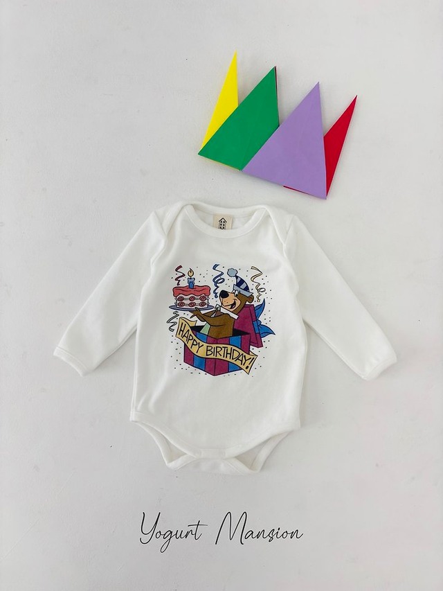 【取寄】yogurt mansion｜birthday bodysuit｜バースデーボディスーツ｜FREE｜baby｜26 autumn