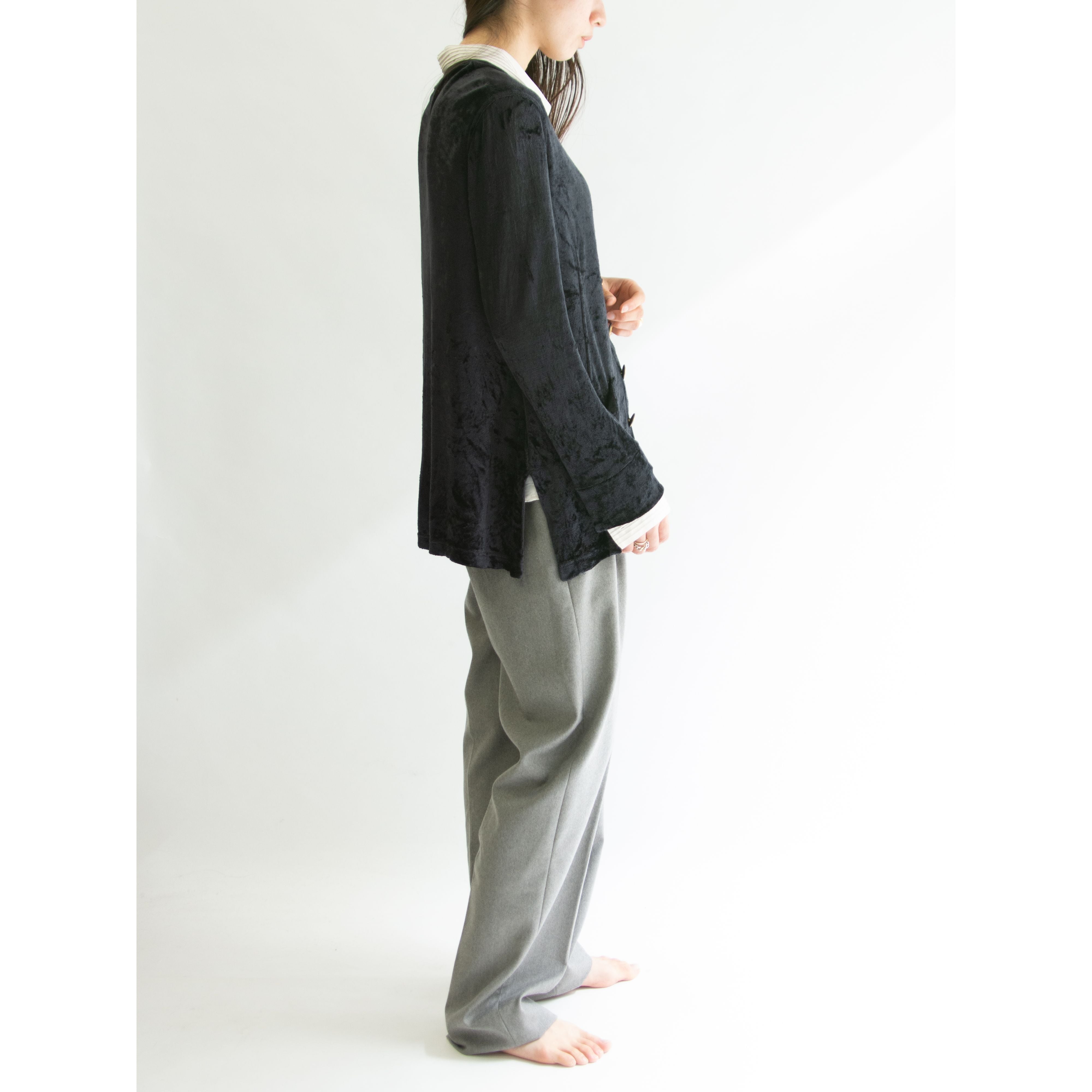 SONIA RYKIEL】Made in France 100% viscose velour cardigan（ソニア