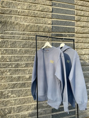 *LIMITED* HEAVY WEIGHT PULLOVER STONE HOODIE　" Space is BLUE "