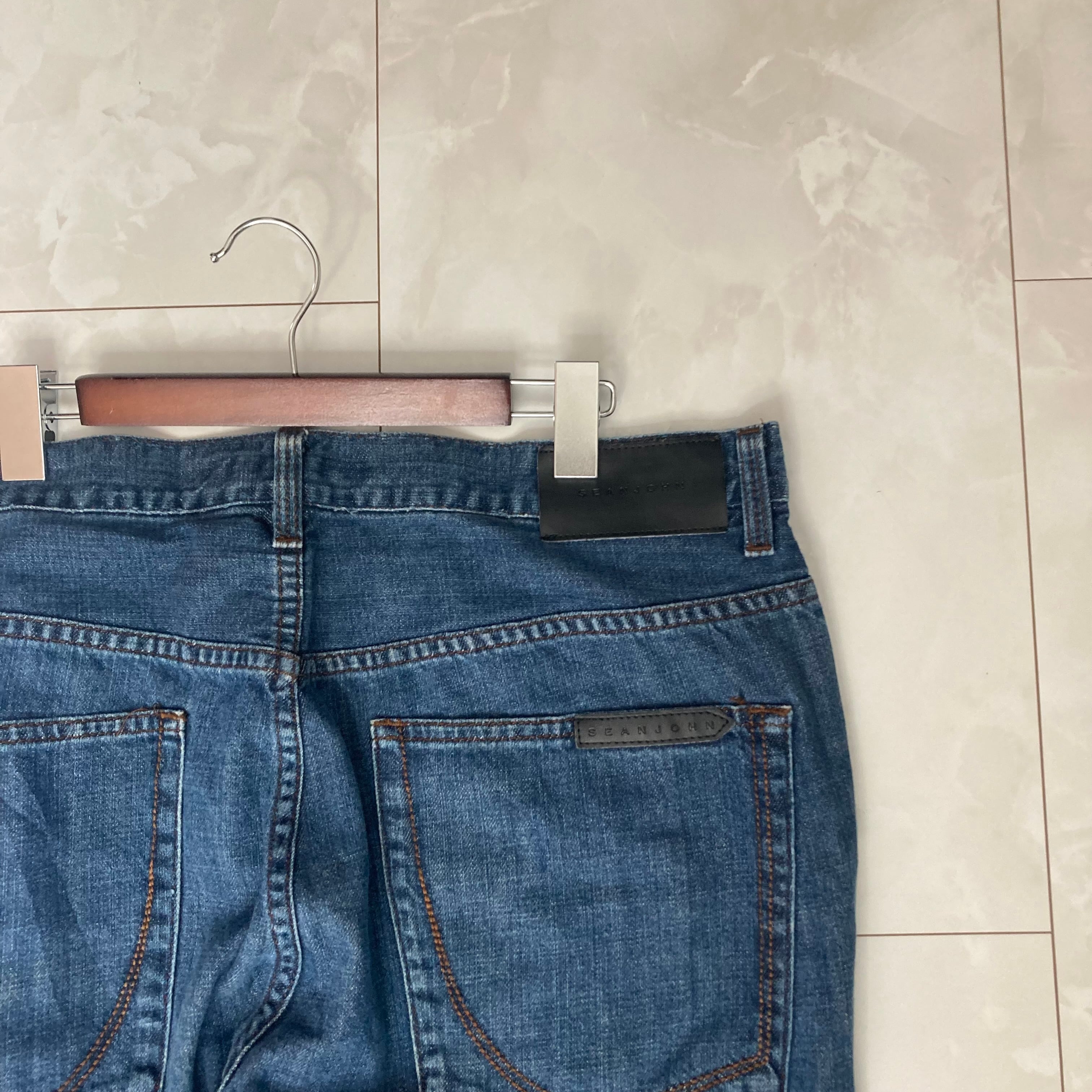 W36×L30#裾上げ済み】SEANJOHN デニムパンツ コットン100% | 古着屋 