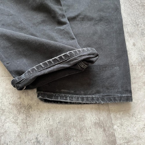 00s USA製 ブラック ダブルニー Carhartt B01 BLK w36 詳細写真16