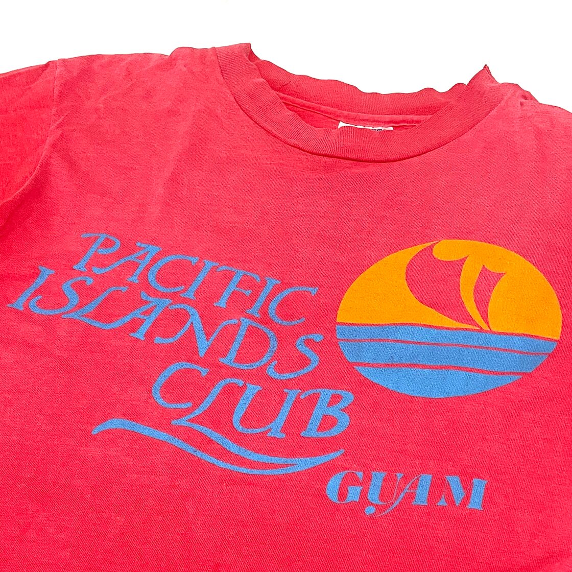 70s-80s Hanes Beefy-T GUAM グアム ヴィンテージ Tシャツ USA製 両面 
