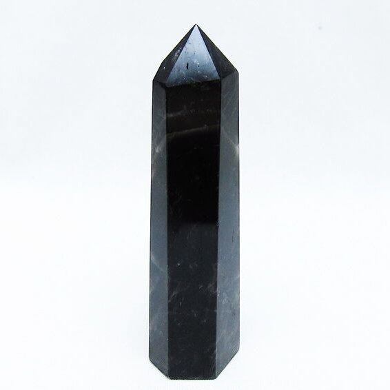 モリオン 六角柱 黒水晶 ポイント 142-10724