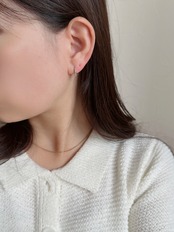 S925 ツブツブフープピアス