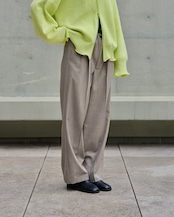 i’m here - UN(I)FORM : GRANDPA PANTS :Beige|制服素材再構築/グランパパンツ