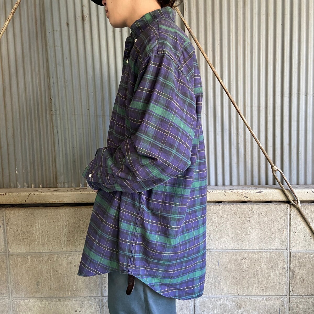 Ralph Lauren ラルフローレン 長袖 ボタンダウン タータン