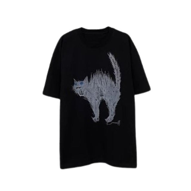 Cat Silhouette Unique T-Shirt