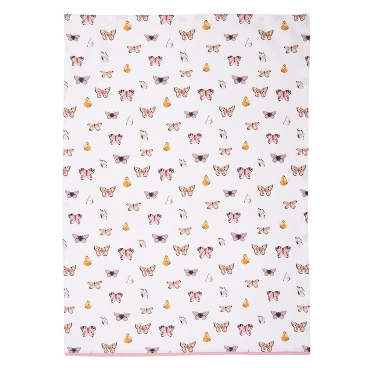 オランダのティータオル 【パピヨン】綿100%  クレア&イーフ Clayre & Eef ループ付き 50x70 cm 花柄 動物柄 ファンタジー 童話の世界 北欧 かわいい 柄 デザイン 動物 森 花 ローズ キッチンクロス キッチンタオル  ディッシュタオル ディッシュクロス ふきん コットン