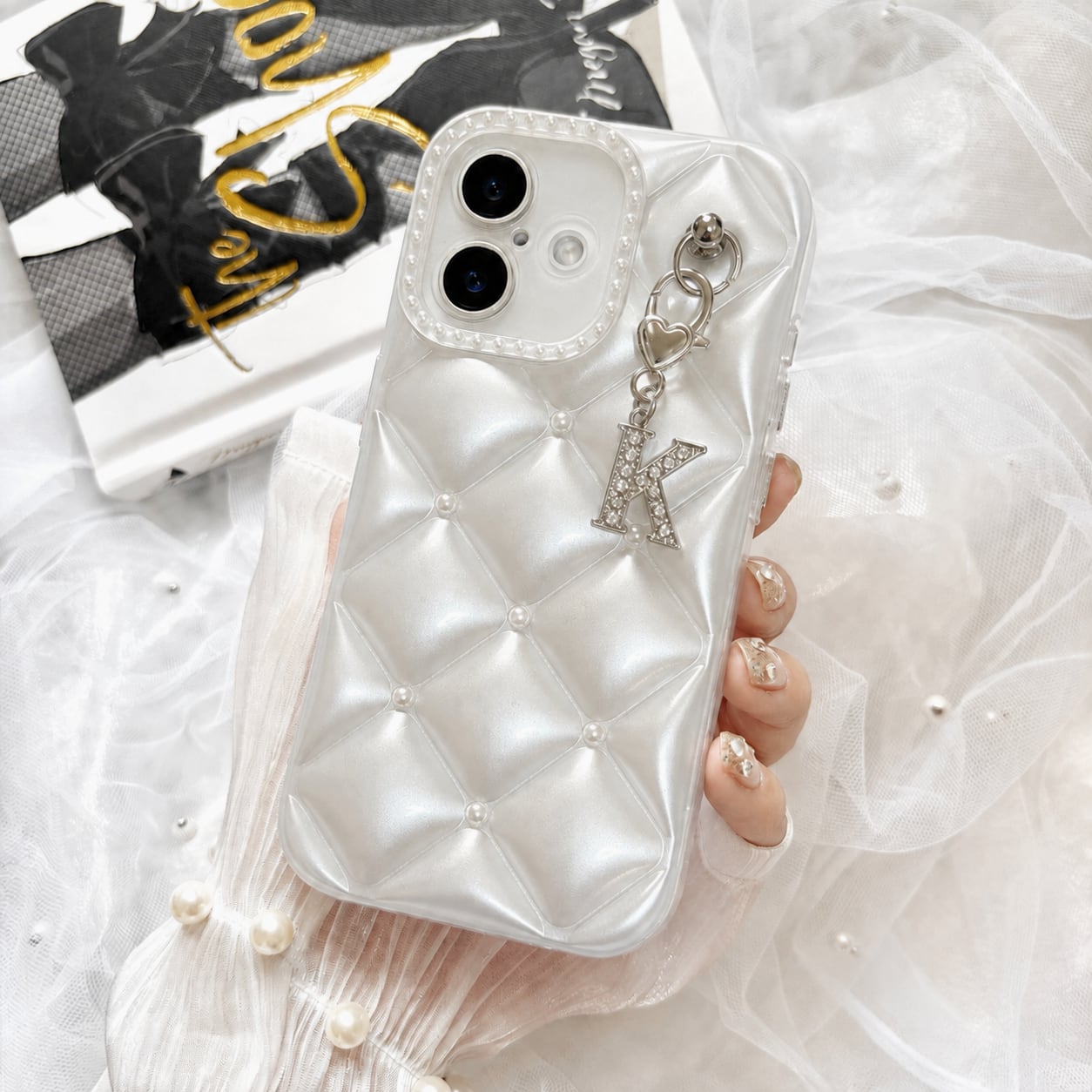 ミルキーグロウイニシャルiPhoneケース