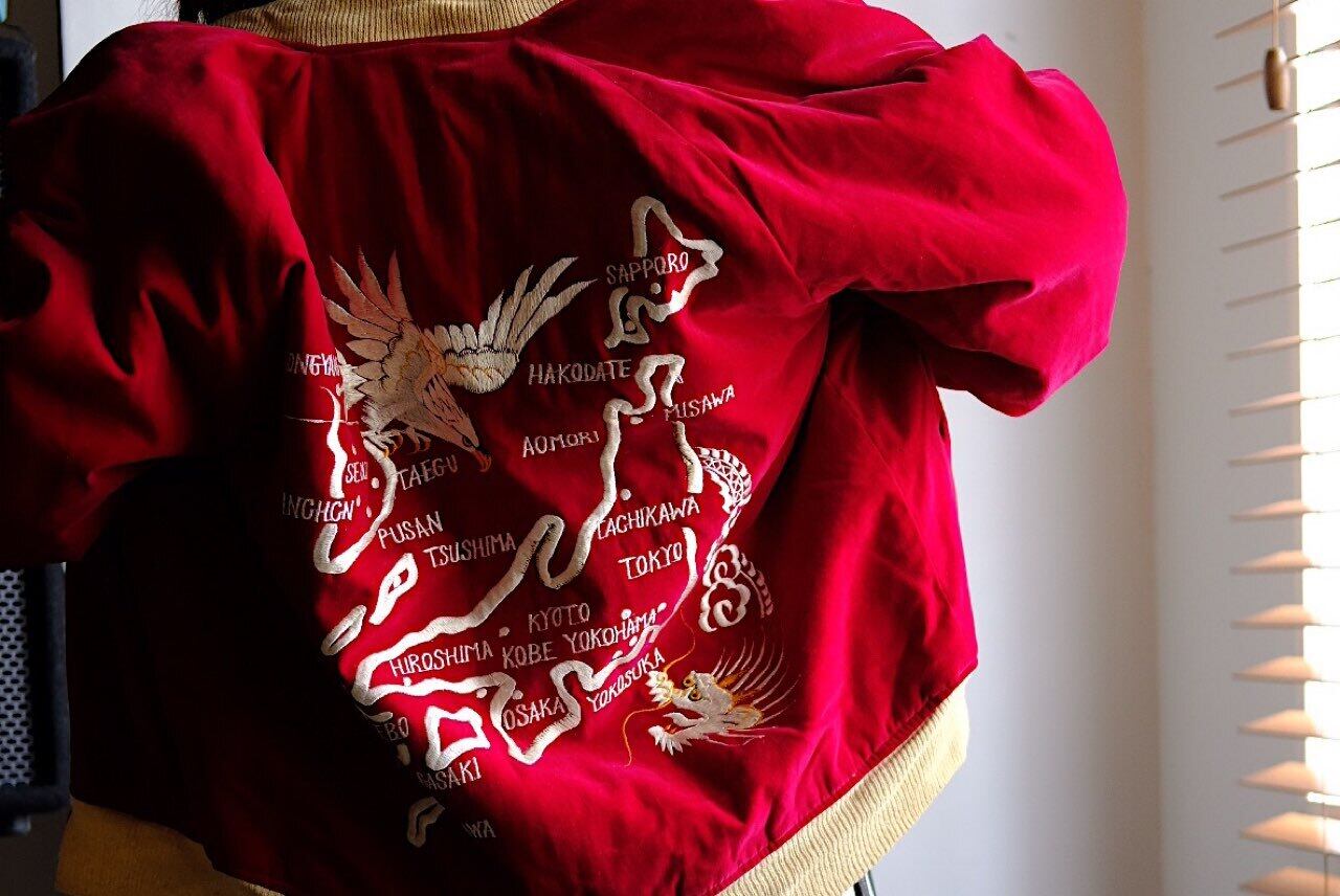 50s-60s 別珍 souvenir jacket | 8 1/2 hakka nibunnoichi