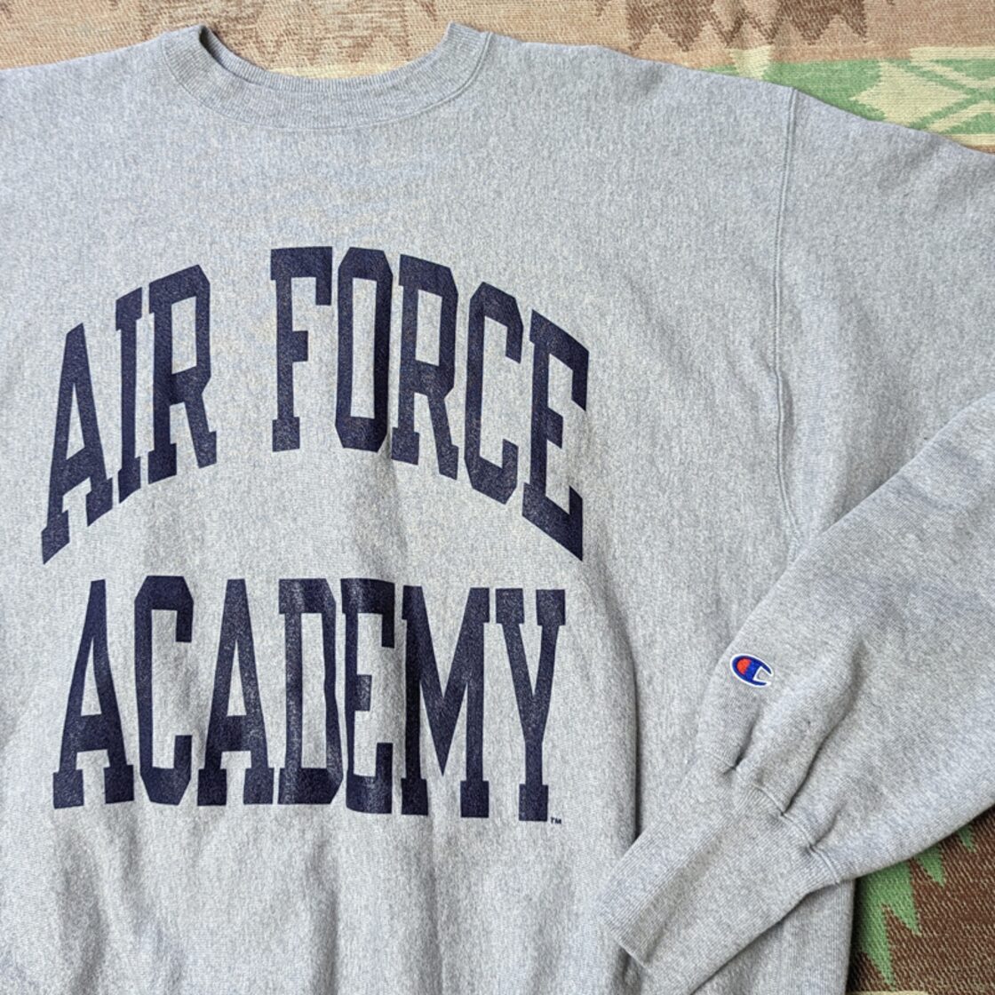 90s AIR FORCE ACADEMY Champion REVERSE WEAVE Sweatshirt (XXL 