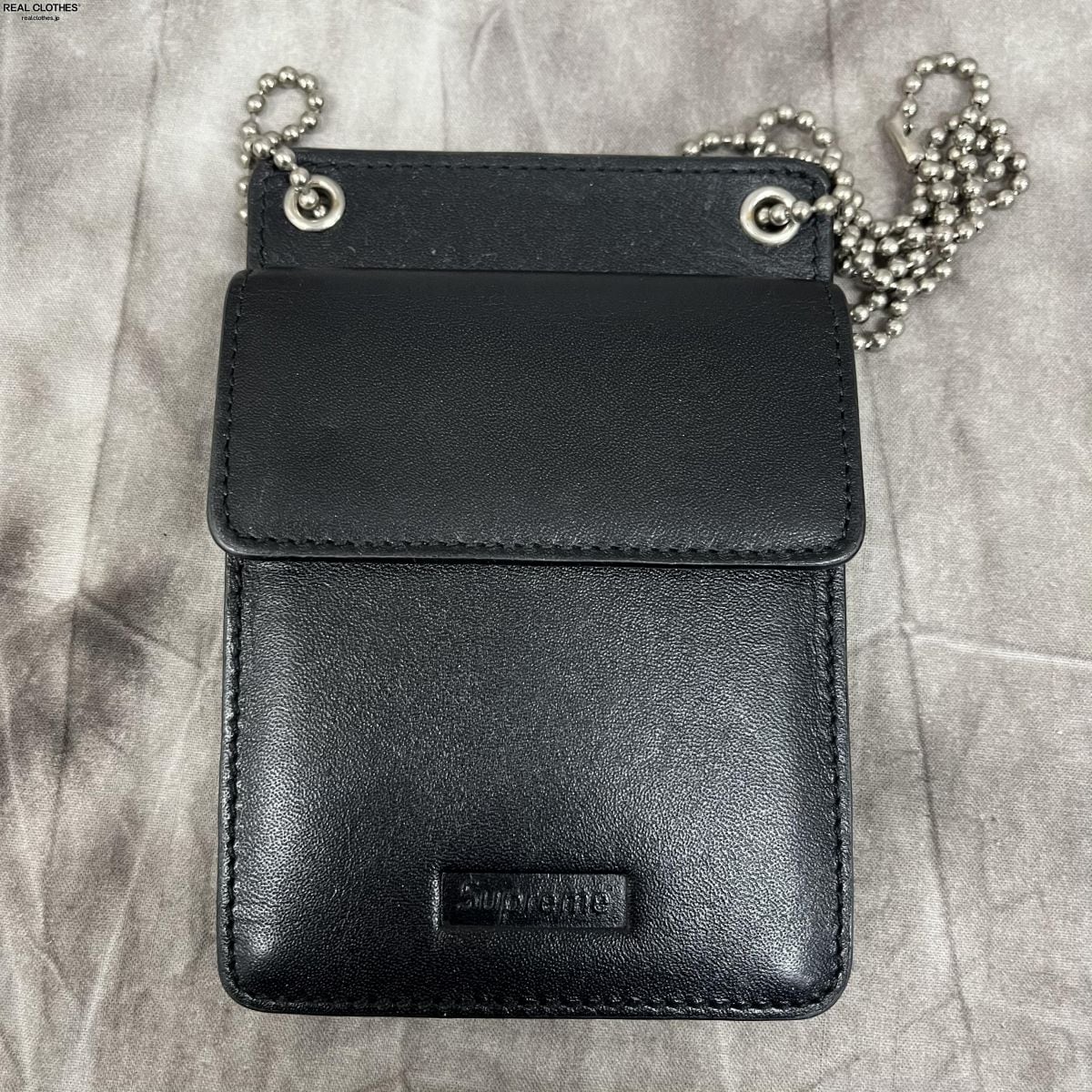 新品18FW Supreme Leather ID Holder+ Wallet