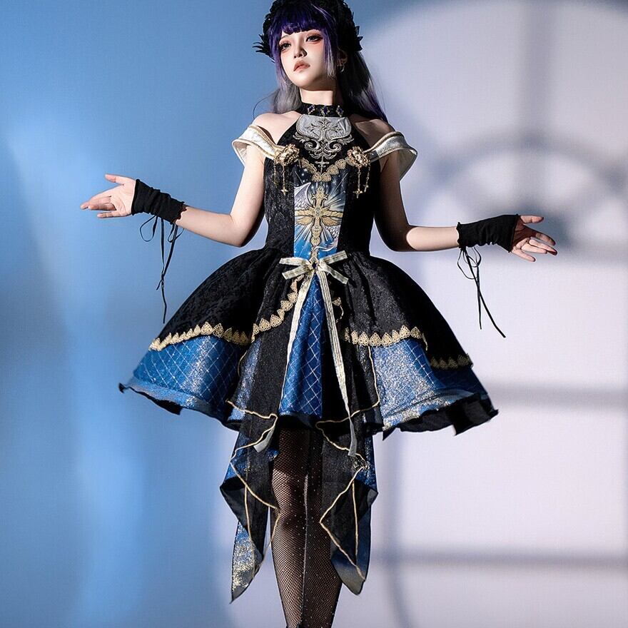 中華ゴシック チャイナドレスワンピース プリンセスデザイン｜WithU