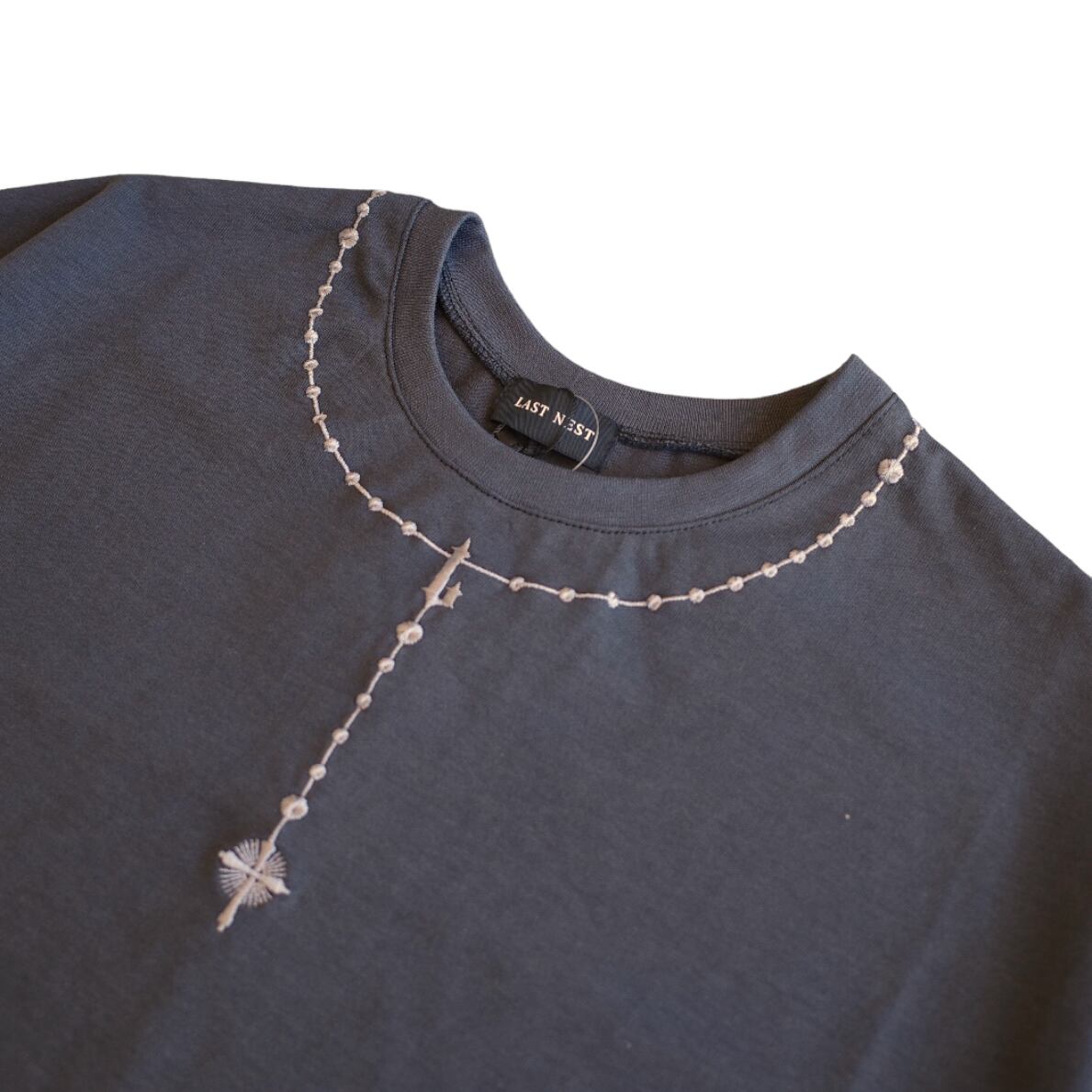 LAST NEST / rosario tee/Tシャツ/XL/コットン/BLK last nest rosario tee