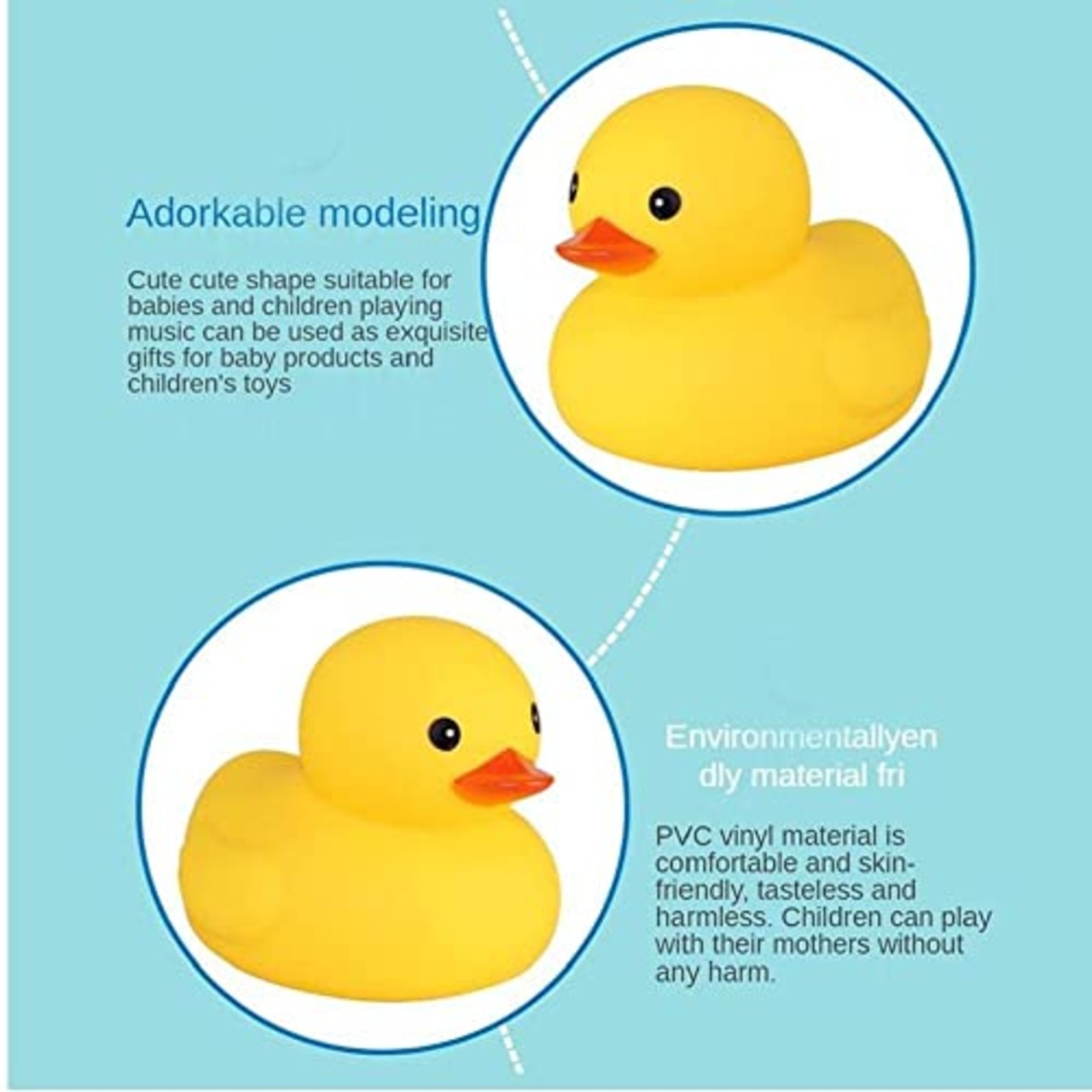 アヒル 小型 黄色い シリコン 可愛い 音が出る 衛生 安心 子供 大人 浴室おもちゃ 水遊び 贈り物 5個セット