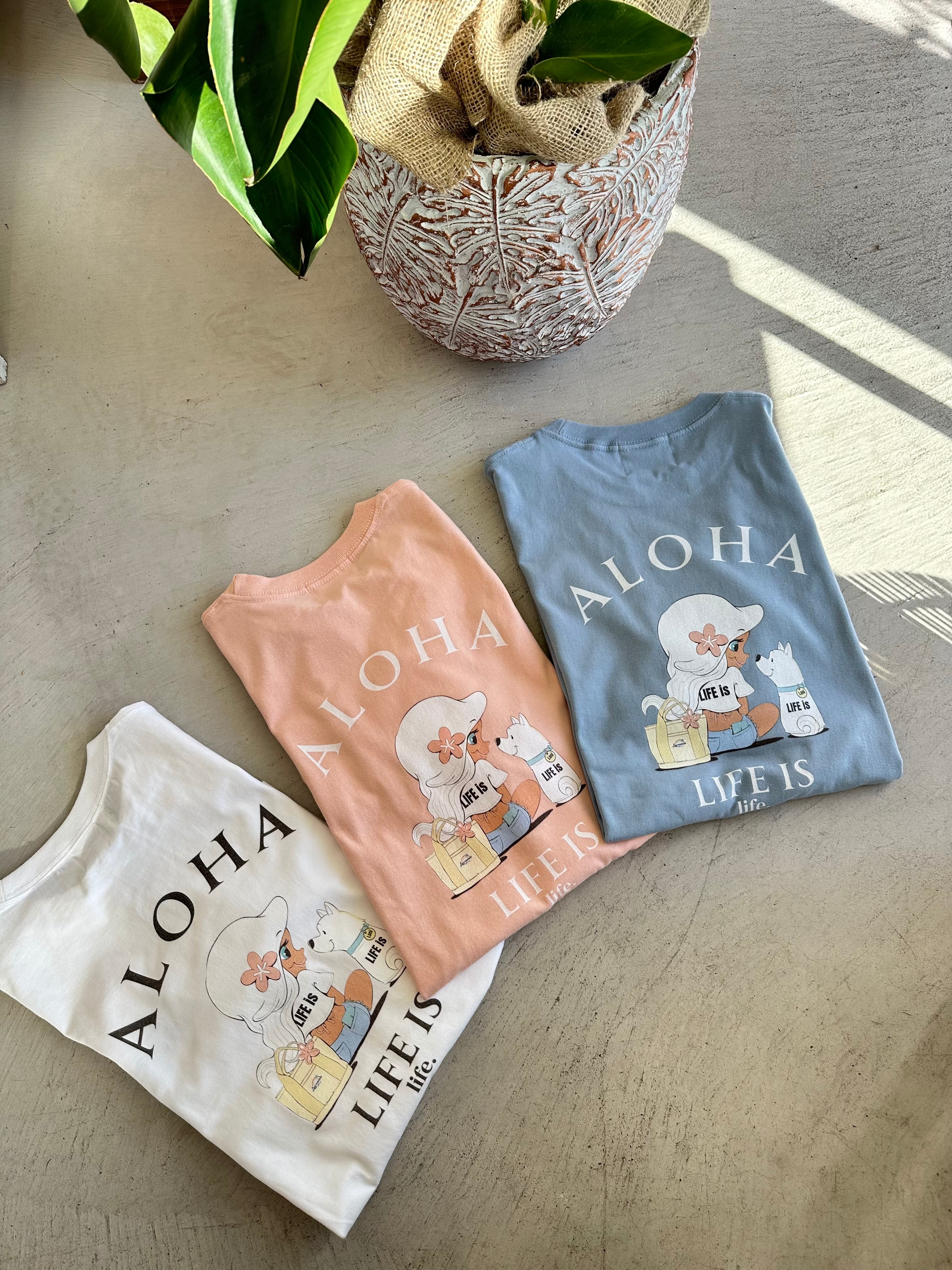 LIFE is × mapuaコラボ Lani ロンT ¥7,990(8,789)