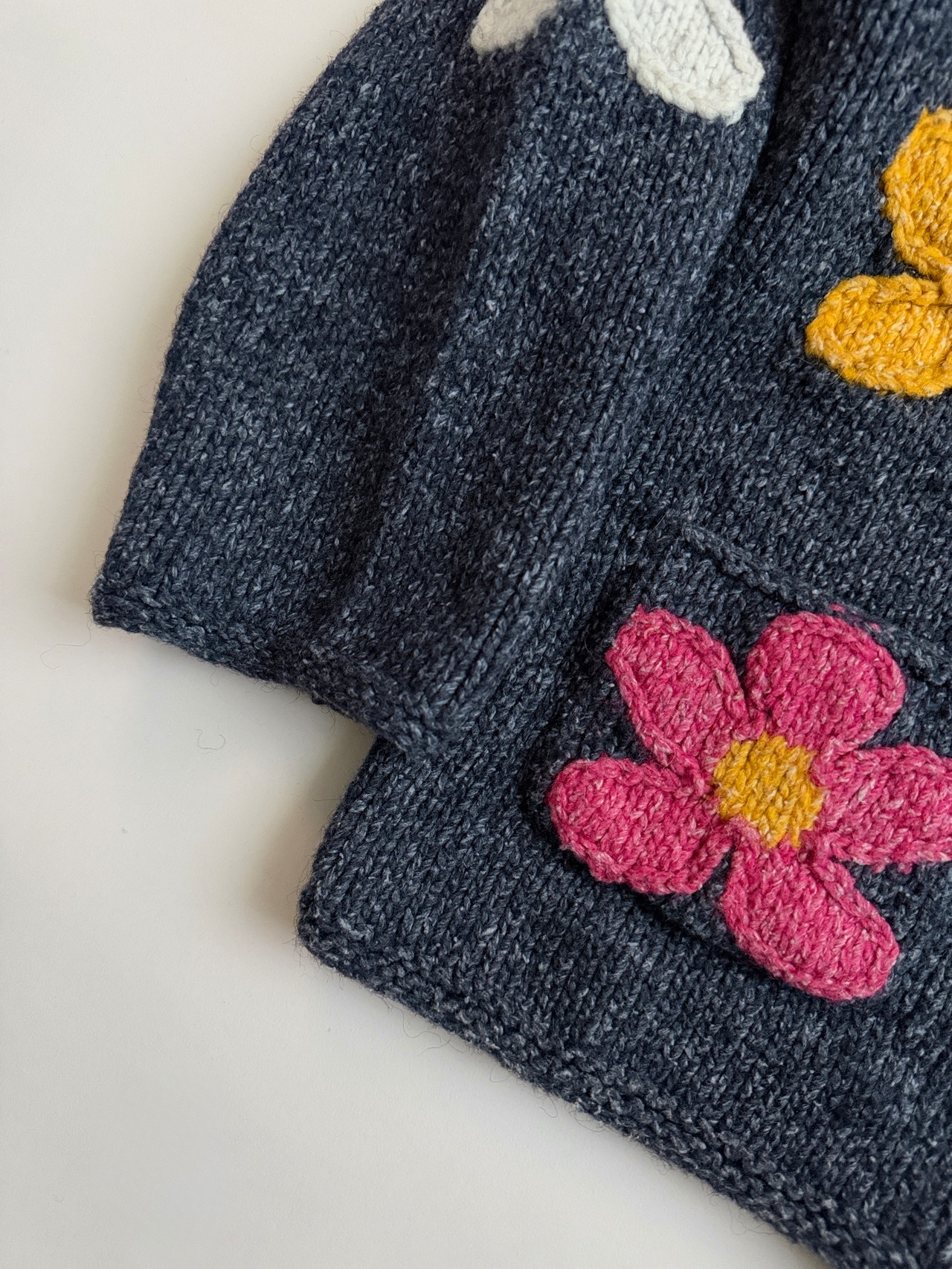 Floral kint cardigan - 7