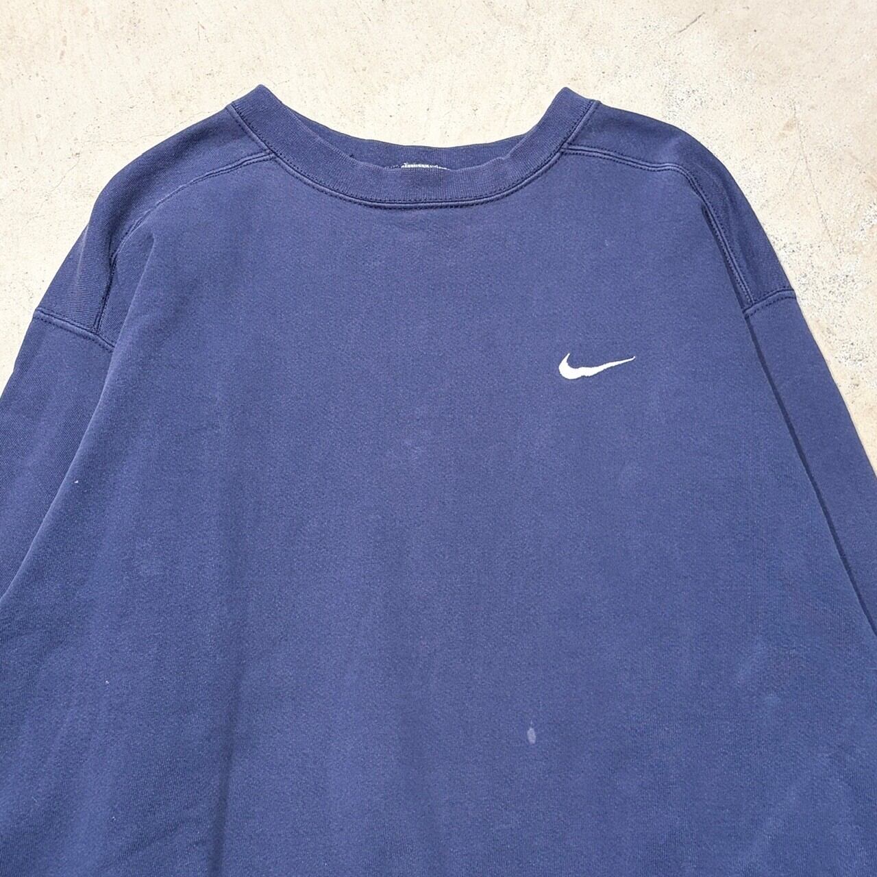 1990s NIKE SWEAT SHIRT NAVY USA L | safarionline