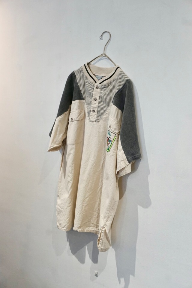cotton s/s  pullover shirt