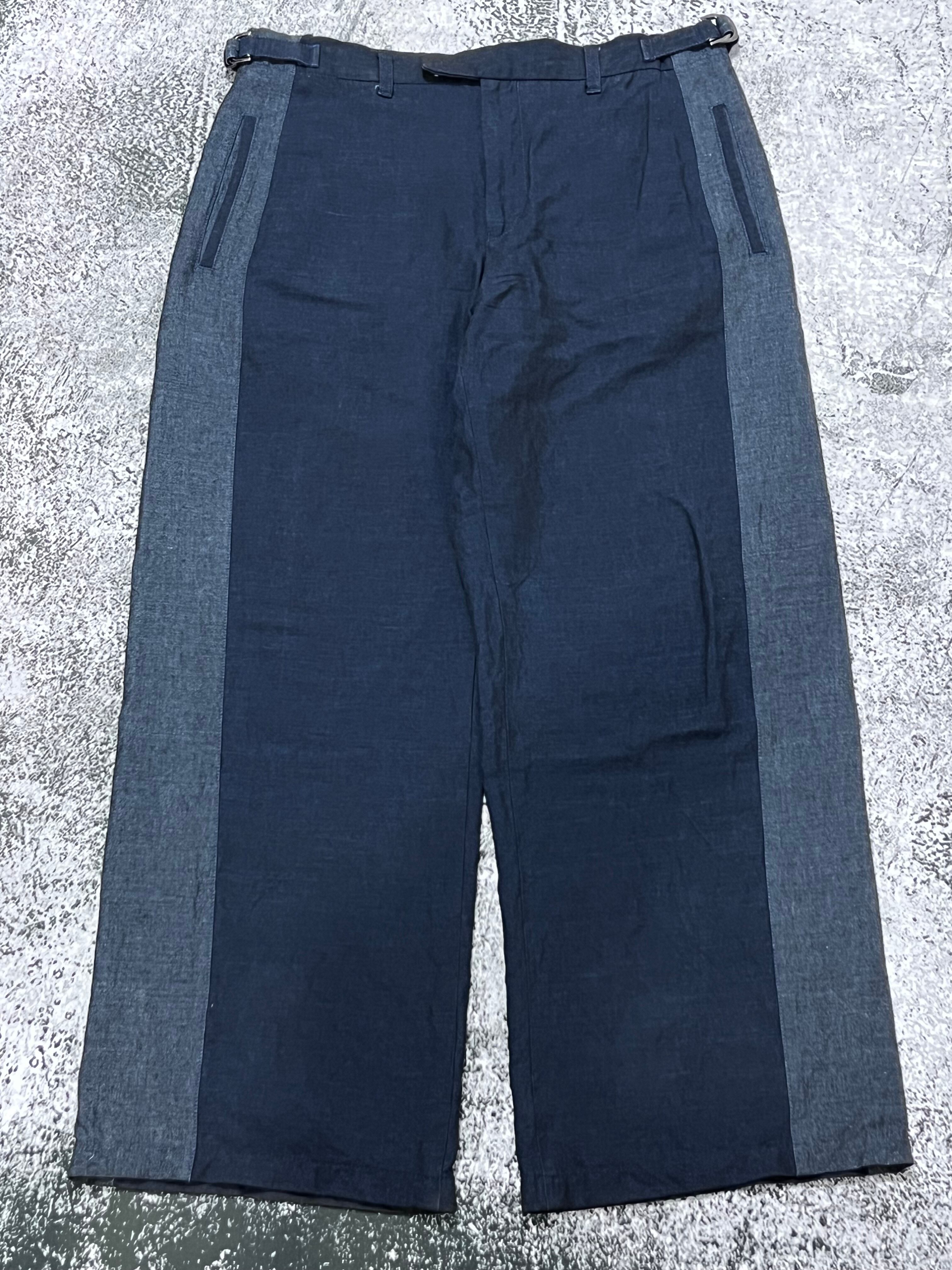 【EMPORIO ARMANI】00's サイドライン ワイドスラックス EMPORIO ARMANI】00's サイドライン ワイドスラックス | Enithéa