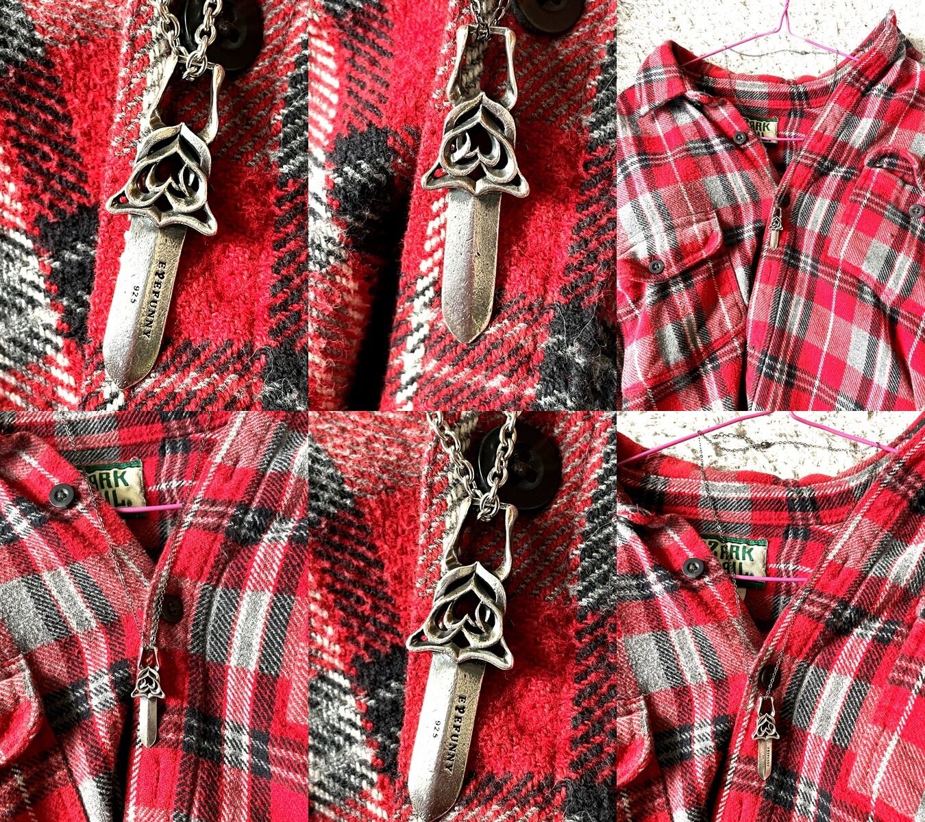 EYEFUNNY アイファニー ハート ダガー ペンダントトップ SV925 EYEFUNNY アイファニー SV925 ダガー ペンダント ネックレス