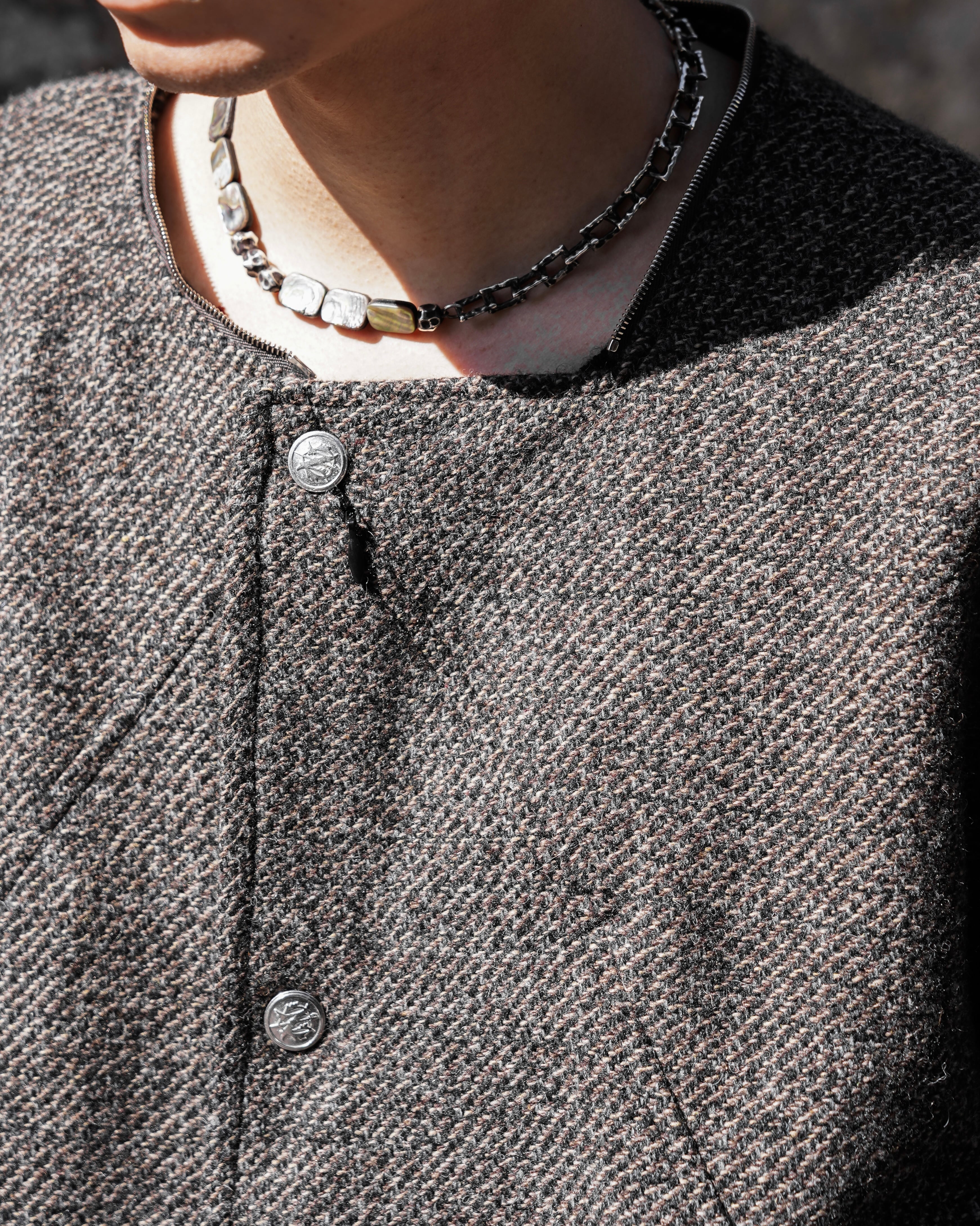 NULLUS AW25 DECONSTRUCTED SLIT & PEEL POCKET JACKE | hypeofficial