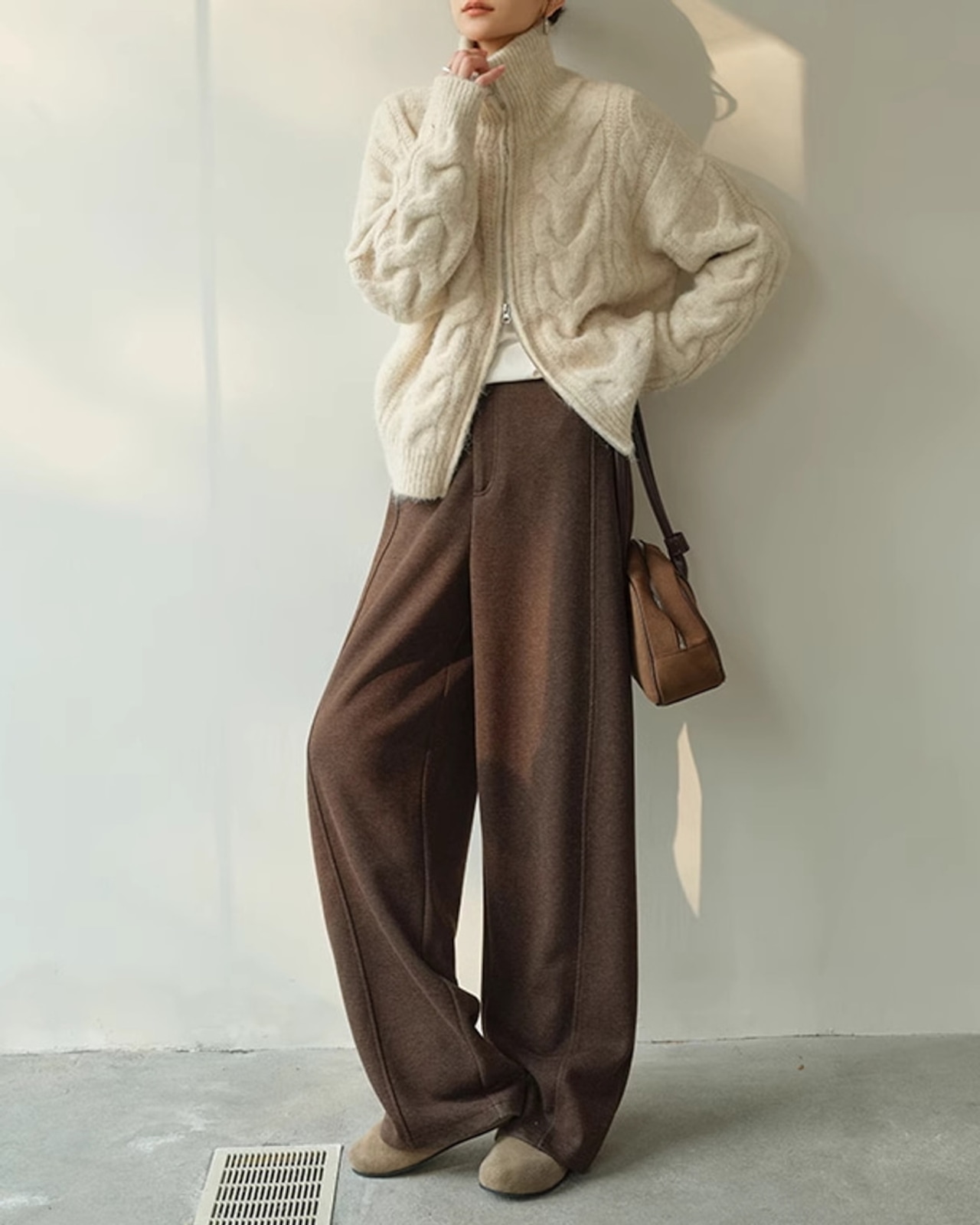 Wide straight Pants N1005
