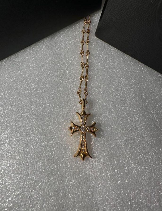 CHROME HEARTS クロムハーツ タイニーファット CHクロス 22k パヴェ