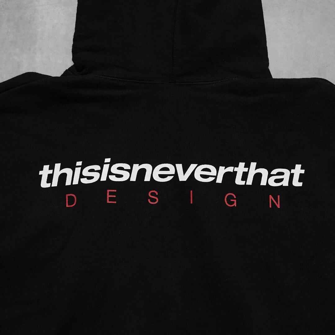 ディスイズネバーザット ネバザ パーカー スウェット ロゴ L 黒 16312