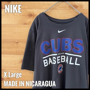 【NIKE】MLB シカゴカブス Tシャツ ナイキ DRYFIT XL メジャーリーグ ベースボール us古着 アメリカ古着