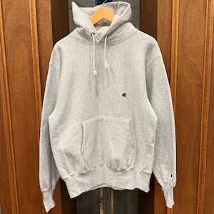 CHAMPION REVERSE WEAVE GREY SOLID PARKA 1990'S OLD ⑧